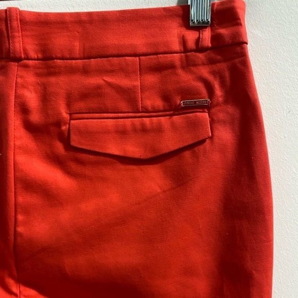 Anne Klein Designer Sz 4 Tailored Cotton Ankle Pants With Hand Pockets EUC - Picture 6 of 14